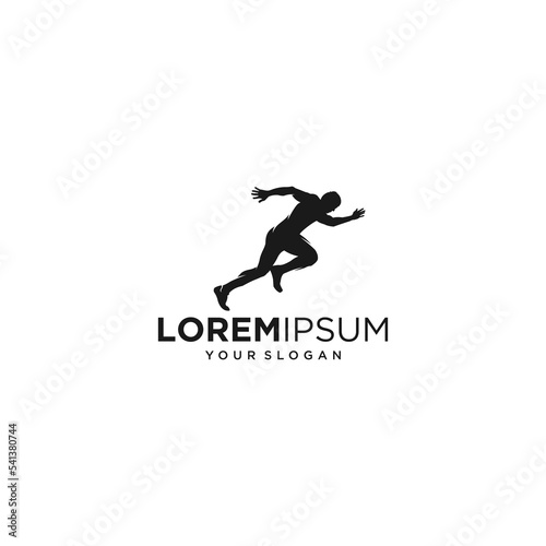 runner silhouette logo