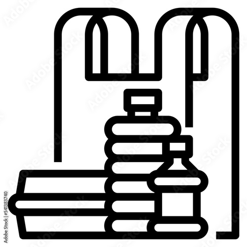 plastic line icon