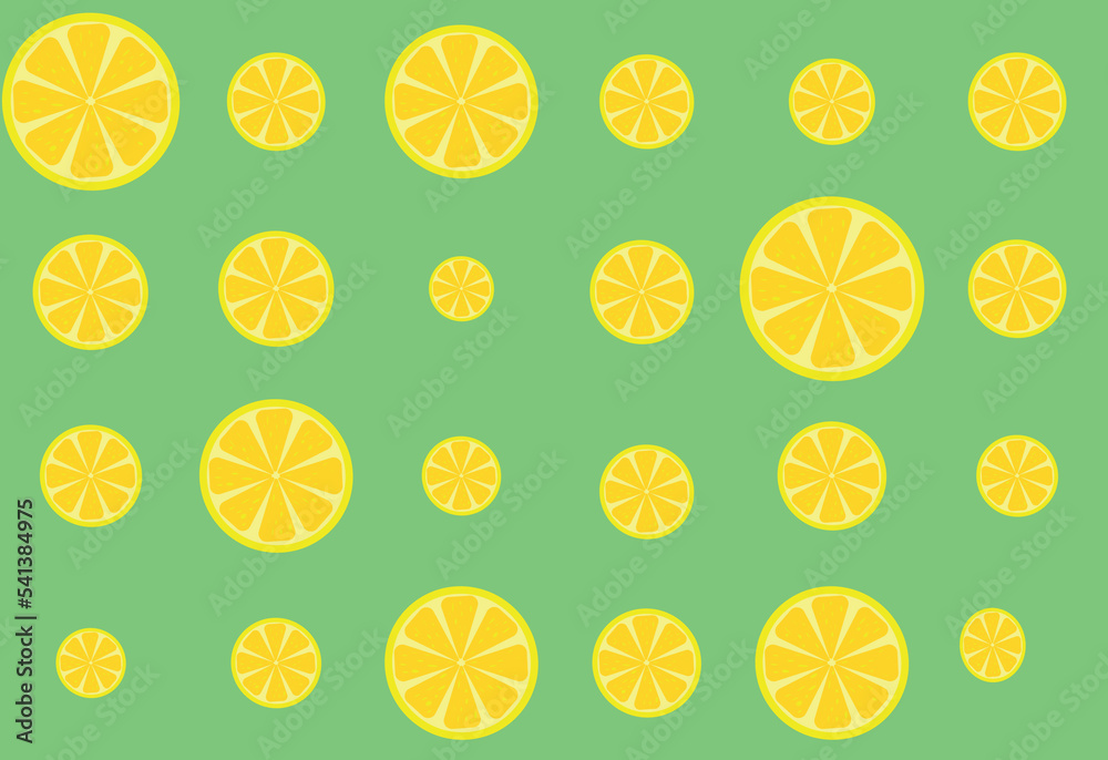 lemon slice vector ,fresh lemon slice pattern , background  