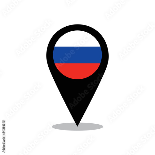 Vector illustration of Russian State flag with pin design Free Download Vector illustration of Russian State flag with pin design - GFXLoad
