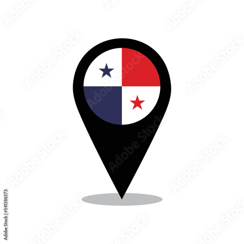 Vector illustration of Panama State flag with pin design Free Download Vector illustration of Panama State flag with pin design - GFXLoad
