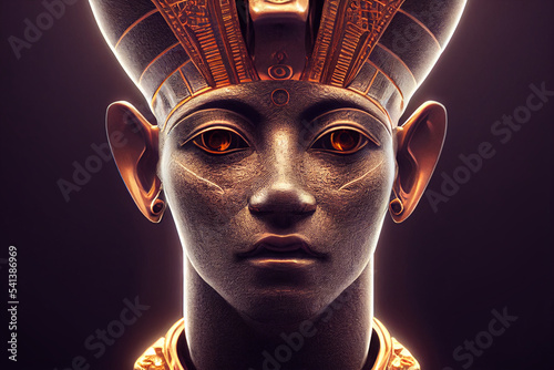 Photo Egyptian god osiris. Generative AI