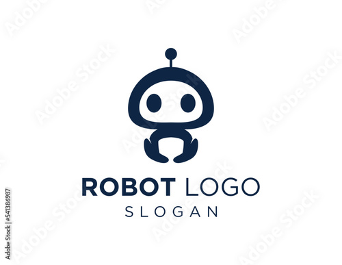 Logo about Robot on a white background. created using the CorelDraw application.