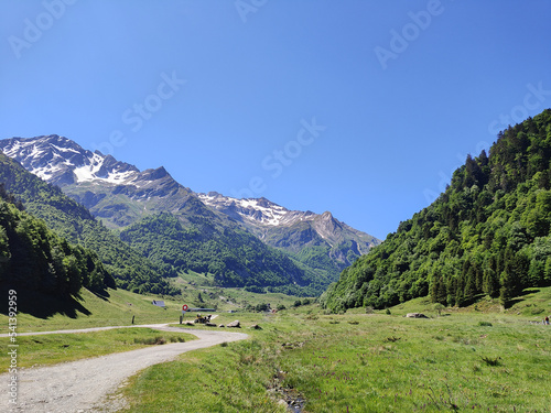pyrénées, montagne, neige, lac, eau, barrage