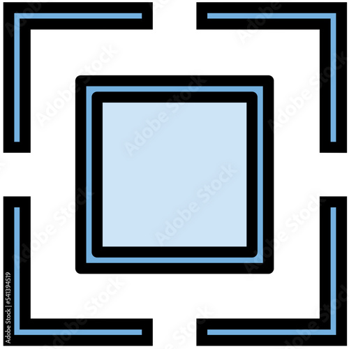 Enlarge Colored Line Icon