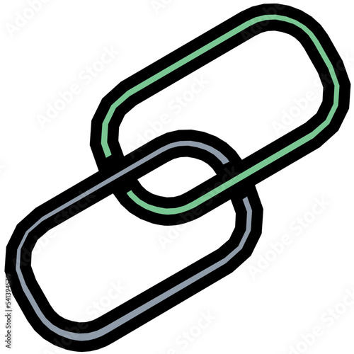 Linkage Colored Line Icon