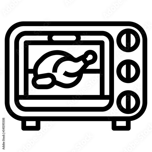 oven line icon photo