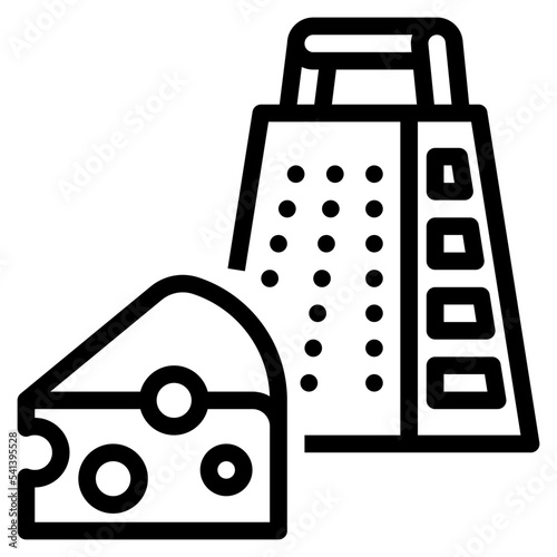 cheese line icon