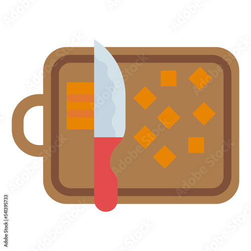 dicing flat icon