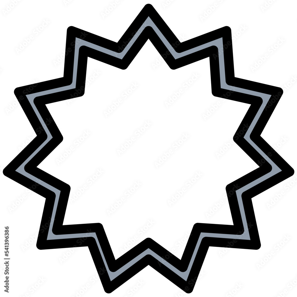 Flower Colored Line Icon Flower Colored Line Icon