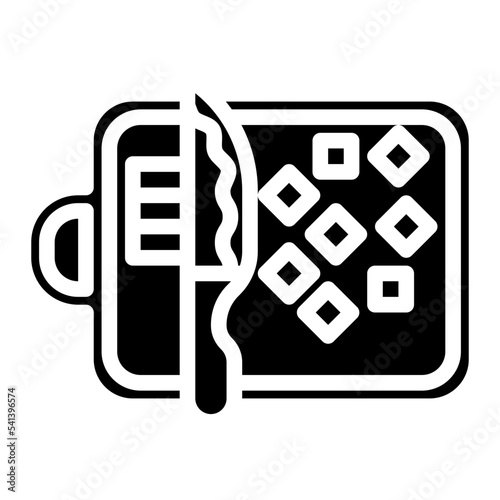 dicing glyph icon photo