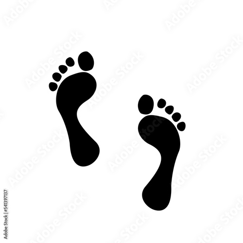 Human foot vector
