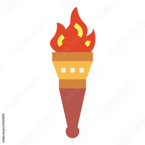 torch flat icon style