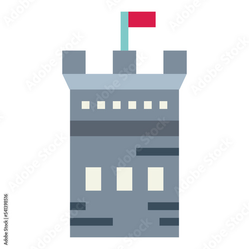 tower flat icon style