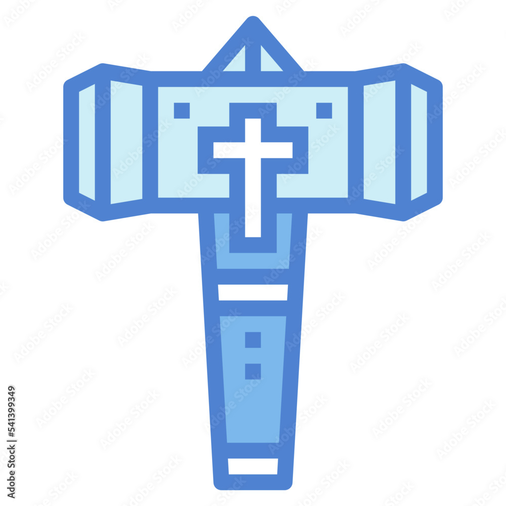 Obraz premium hammer two tone icon style