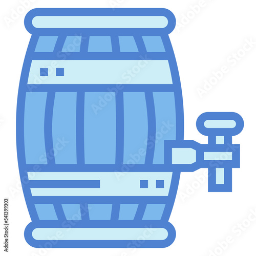 beer keg two tone icon style