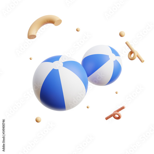 Beach Ball 3D Icon photo