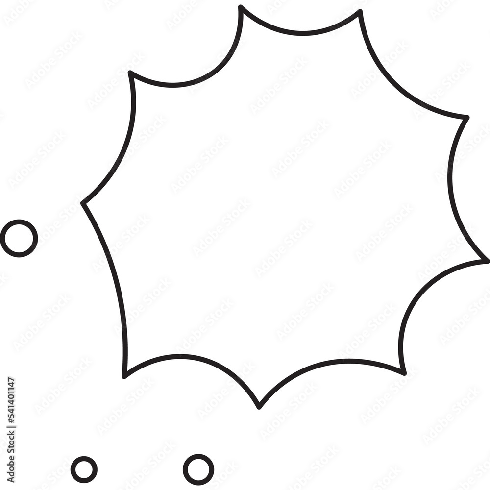Cloud Talk Bubble speech in Pop Art style. Cloud Talk Bubble speech in Pop Art style.
