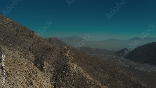 Aerial view of mountains in Quetta Pakistan photo