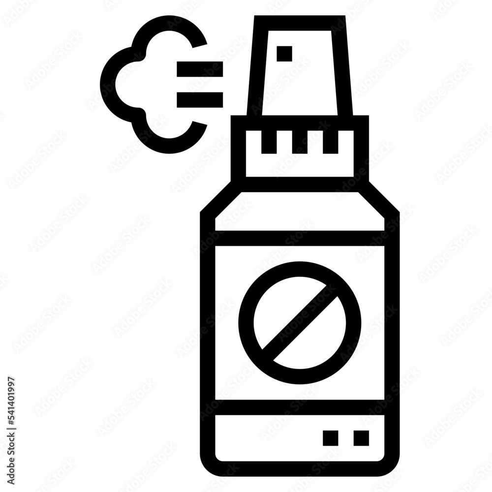 insect repellent line icon style insect repellent line icon style
