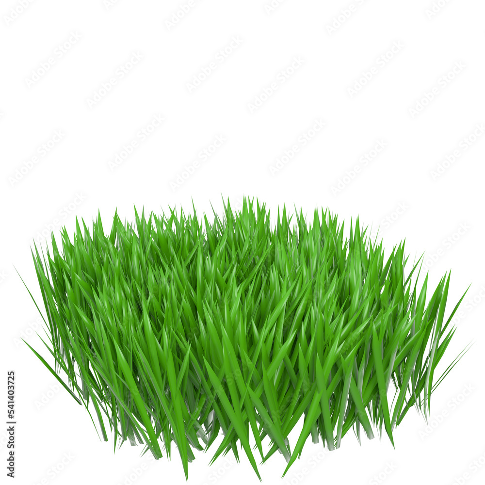 Obraz premium 3d rendering illustration of some patches of grass