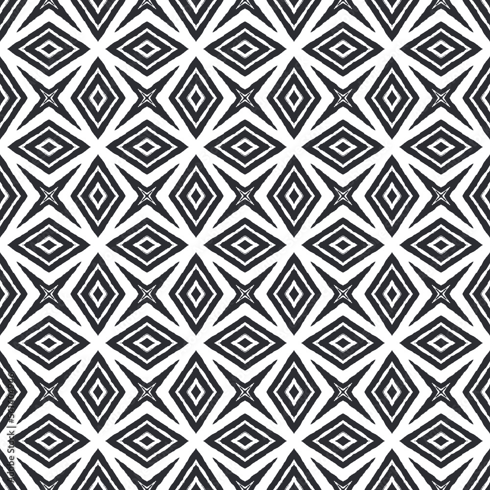 Exotic seamless pattern. Black symmetrical Exotic seamless pattern. Black symmetrical