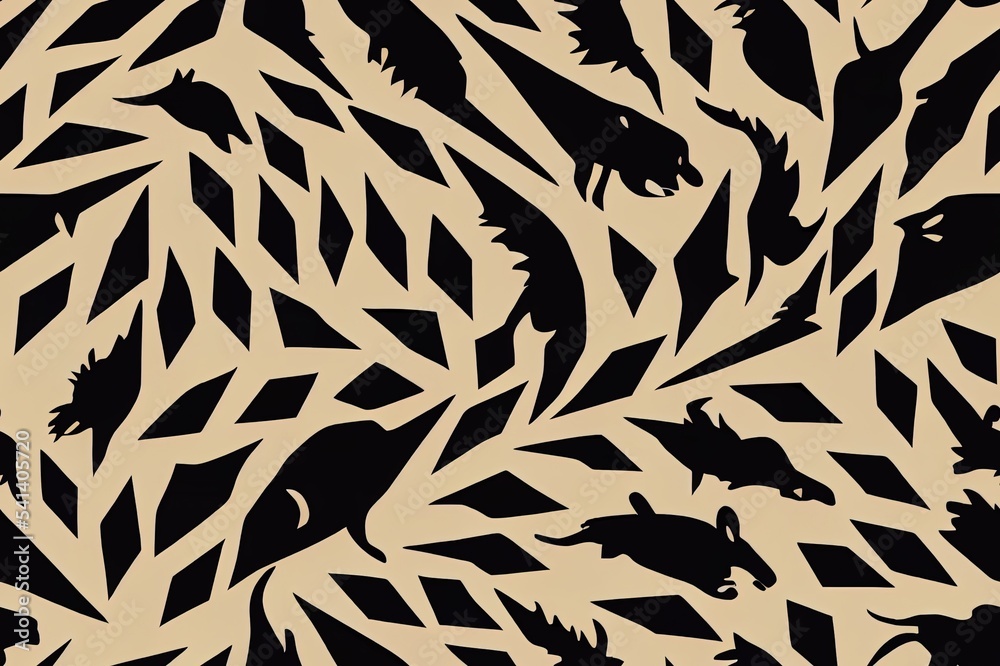 Wild animal skins patchwork wallpaper abstract 2d illustrated seamless pattern Wild animal skins patchwork wallpaper abstract 2d illustrated seamless pattern
