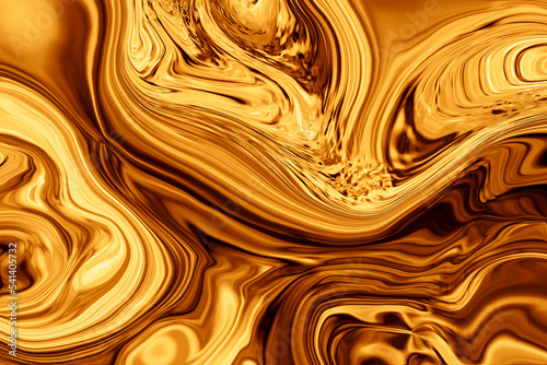 abstract gold background with waves, liquid gold background