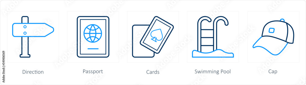 direction, passport, cards direction, passport, cards