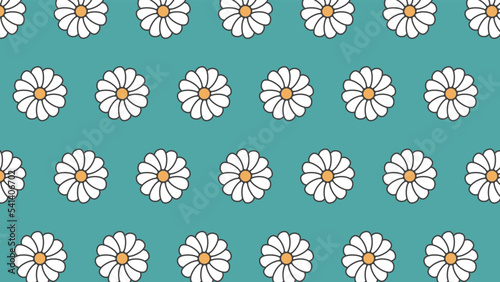 seamless pattern flower background vector