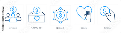 investors, charity box