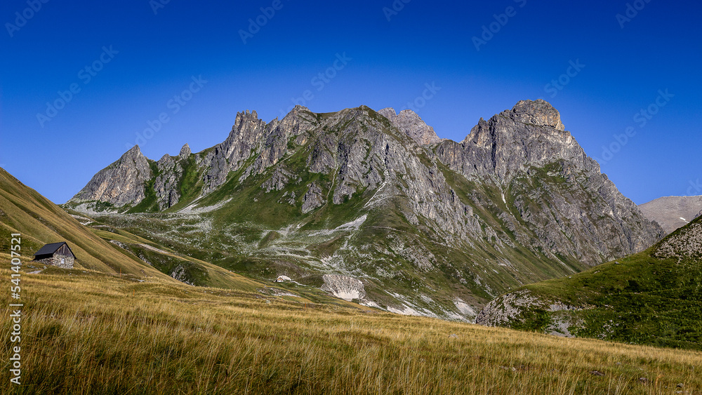 Naklejka premium Col du Galibier, Alpes , 