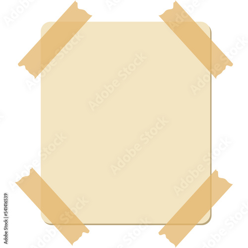 Beige Sticky Note Element (9)