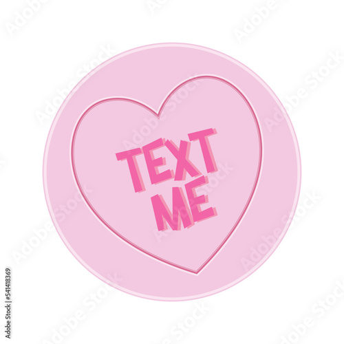 Loveheart Sweet Candy - I'm Yours Message vector Illustration photo