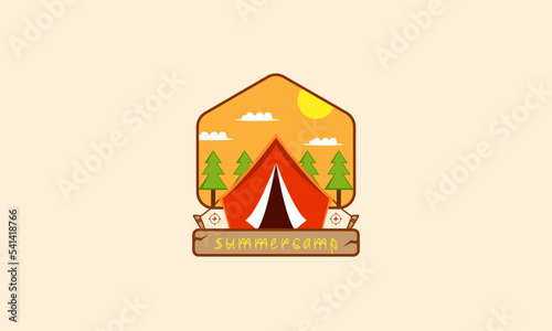  good camping logo vector graphic illustration for your logo who likes adventure
