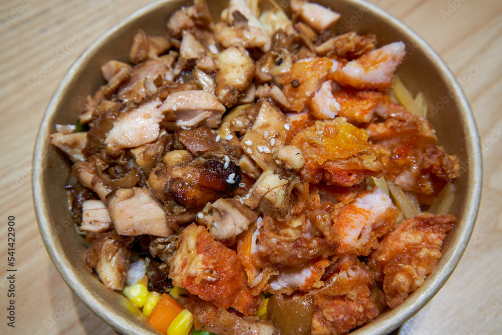 A Crispy and Delicious BBQ Chicken Chop Double Rice A Crispy and Delicious BBQ Chicken Chop Double Rice
