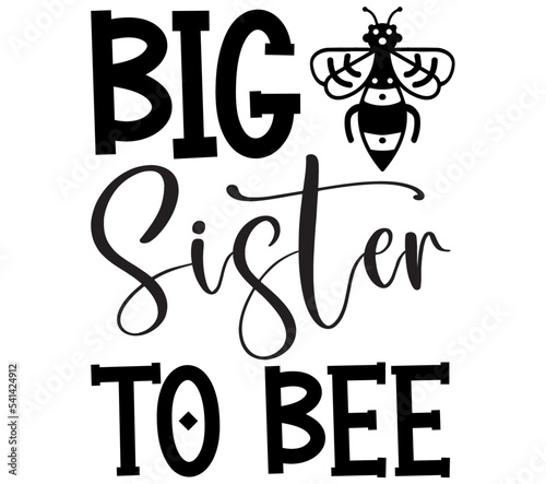 Big Sister to Bee, Bee SVG Bundle, Bee T-Shirt Bundle, Bee SVG, SVG