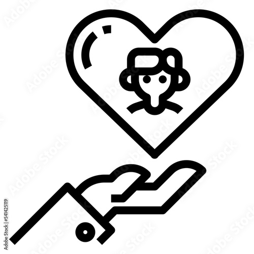 empathy line icon
