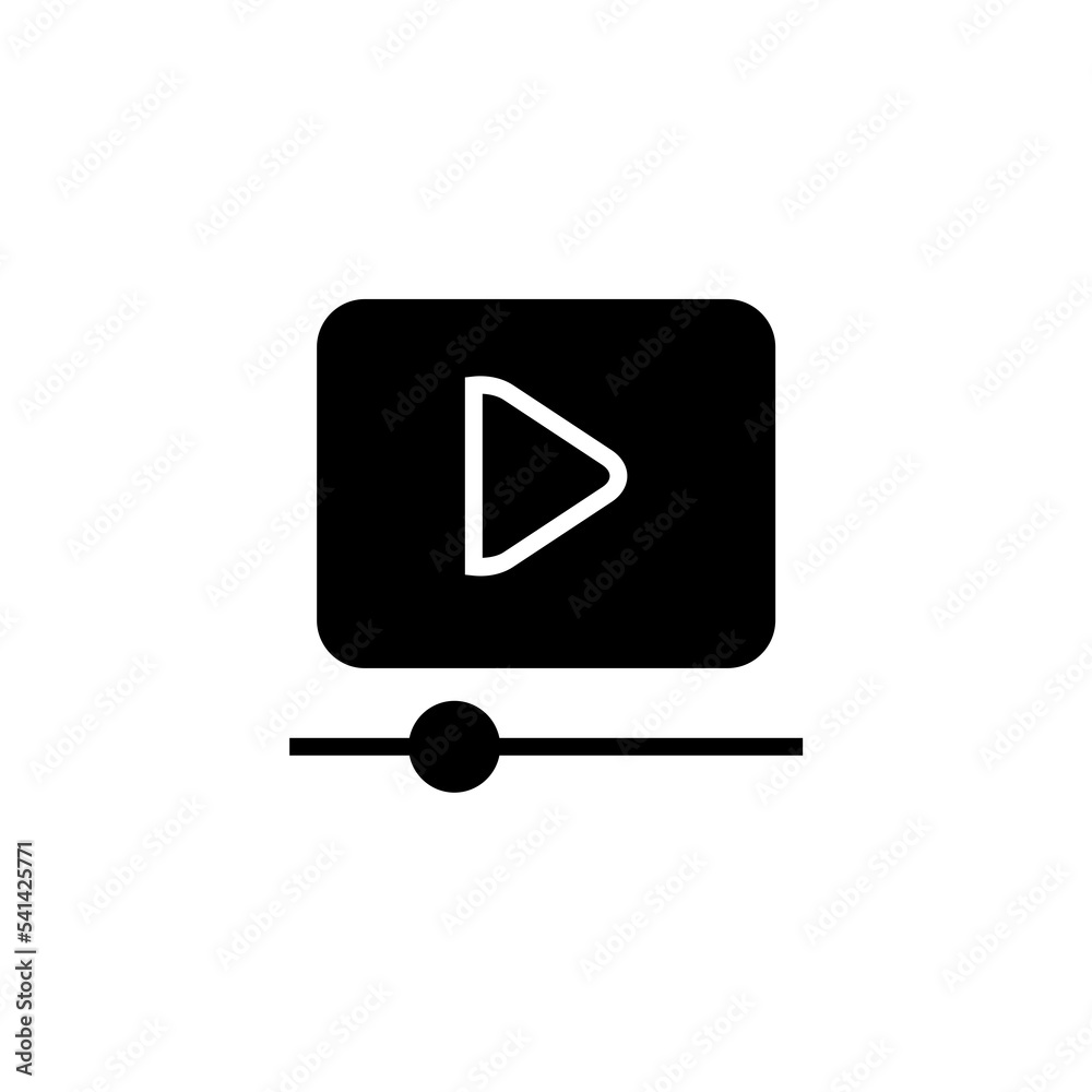Video player Icon Video icon flat design vector for web icons, symbol Video player Icon Video icon flat design vector for web icons, symbol