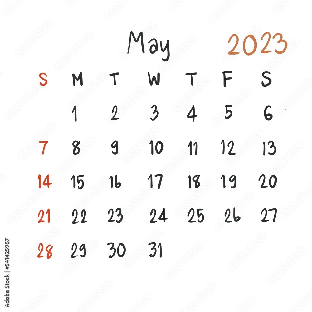planner calendar 2023 new year illustration planner calendar 2023 new year illustration