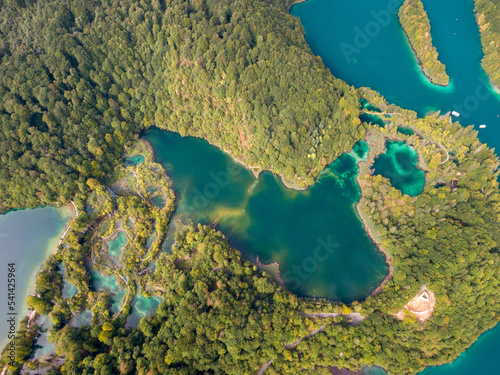 Several waterfalls of one of the most astonishing Plitvice Lakes, Croatia. A truly virgin and wonderful piece of nature.