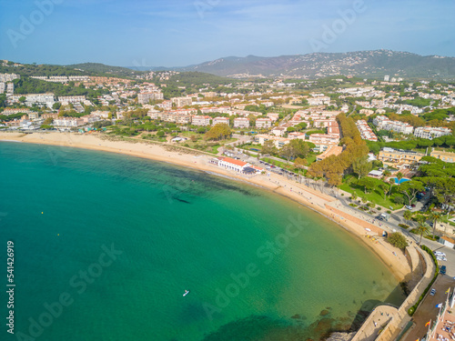 S'Agaró Playa de Aro, Sant Pol aerial images summer beach European tourism photo