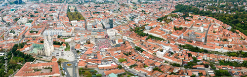 Zagreb, aerial view, drone