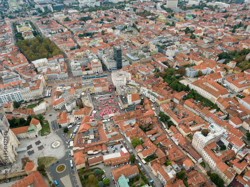 Zagreb, aerial view, drone