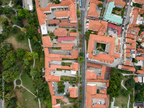 Zagreb, aerial view, drone