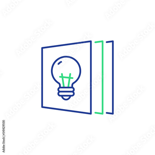 Idea. Design of progress bar, loading creativity,flat design icon vector illustration