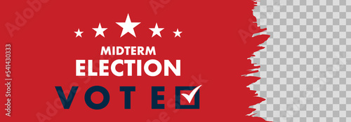 US Midterm Election Vote Banner 
