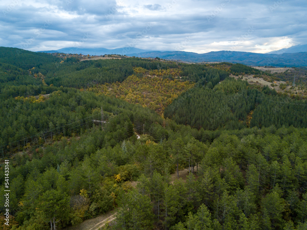 drone view mountine 