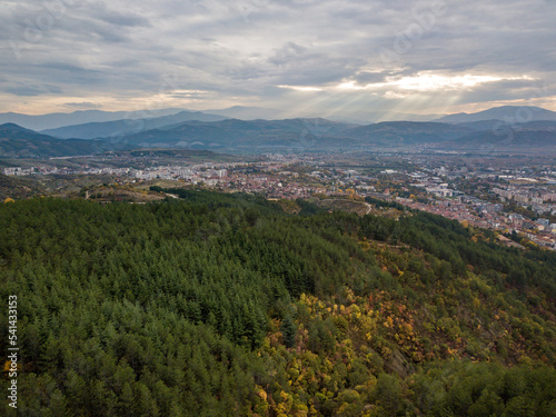 drone view of blagoevgrad