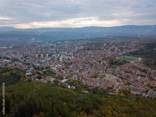 Drone view of Blagoevgrad, Bulgaria